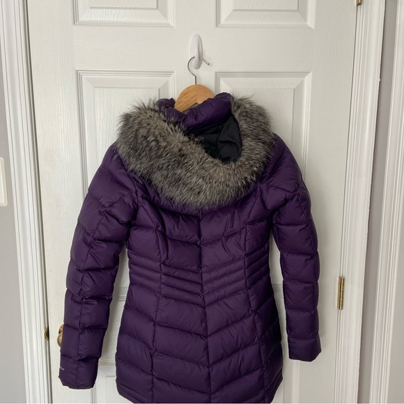 Purple Columbia Winter Jacket with Omniheat and Fur Hood - Picture 2 of 4